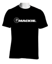 Load image into Gallery viewer, Mackie T-shirt - Large, Large Black T-shirt with White Mackie Logo