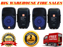 Load image into Gallery viewer, 2 MR DJ PBX1559S PA 8" 2-Way Portable Passive DJ Speaker with LED Accent Lighting