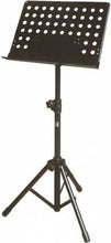 Load image into Gallery viewer, Yorkville	BS-310 Large, Tripod, Solid Top Adjustable Stand W/Holes - Black