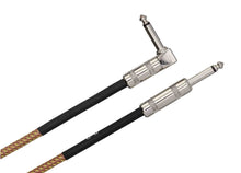 Load image into Gallery viewer, Hosa GTR-518R, Straight to Right Angle Tweed Guitar Cable - 18 Feet