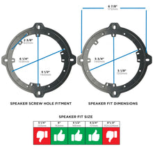 Load image into Gallery viewer, Metra 82-7302 Speaker Plate 6 - 6.75" Compatible Fits Hyundai/Kia Multi 2001-2013 Pair