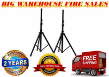 Load image into Gallery viewer, 2 MR DJ Heavy Duty PA DJ Speaker Universal Adjustable Height Tripod Stands