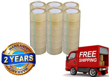 Load image into Gallery viewer, Absolute USA 36 Rolls Box Carton Sealing Packing Packaging Tape 2"x110 Yards Clear