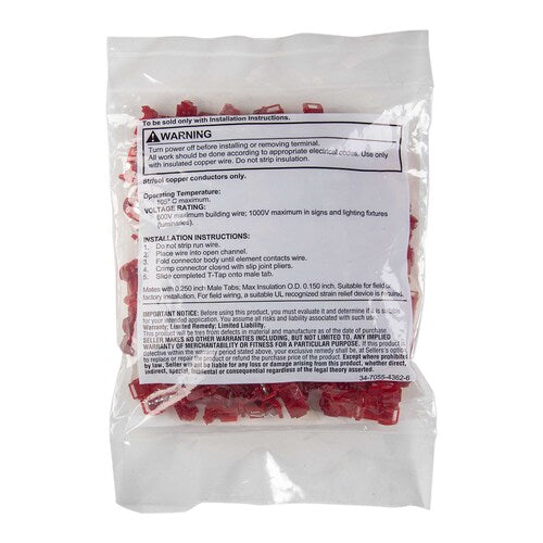 Install Bay 3MRTT 3M™ Red T-Tap 22-18 Gauge Package of 100