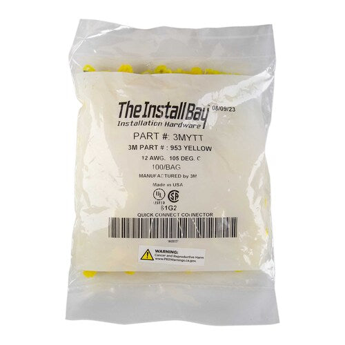 Install Bay 3MYTT 3M™ Yellow T-Tap 12/10 Gauge - Package of 100
