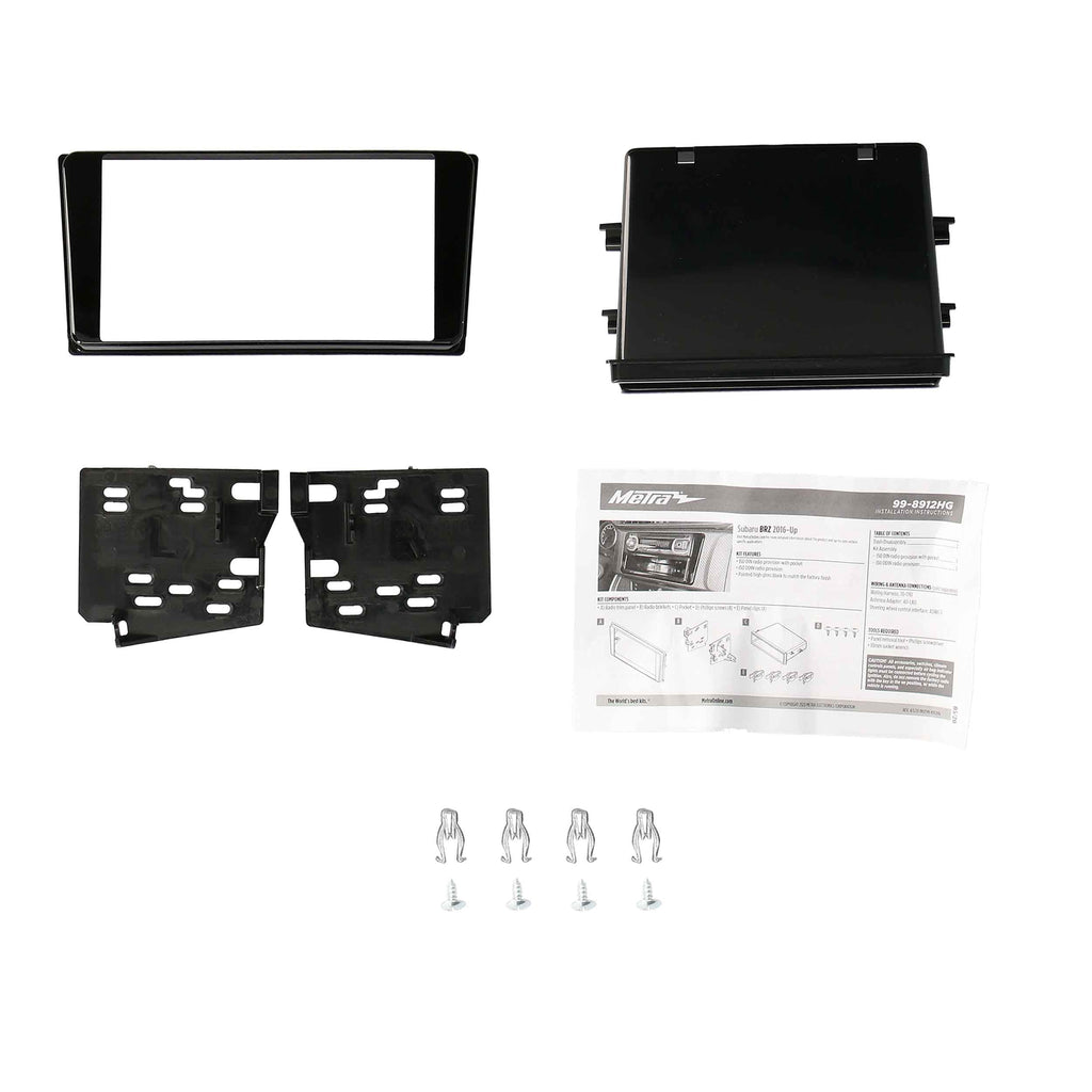 Metra 99-8912HG Single-DIN Car Stereo Dash Kit - Compatible Fits for Subaru BRZ 2016-Up