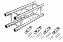 Load image into Gallery viewer, MR Truss 1 Meter (3.28ft) Straight Square Aluminum Truss Segment for Pro Lighting + 4 Coupler Connections