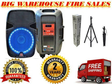 Load image into Gallery viewer, MR DJ PBX2690LB 15" 3500W BLUETOOTH ACTIVE POWERED PA DJ PARTY SPEAKER + STAND