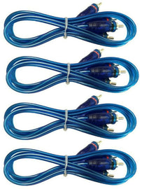 4 MK Audio 17' RCA Stereo Plug Cable 2 Male to 2 Male Car Stereo Marine Home Audio ATV