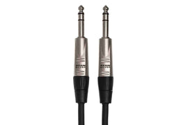 Hosa HSS-005 Pro Balanced Interconnect Cable REAN 1/4-inch TRS Male to REAN 1/4-inch TRS Male - 5 FT