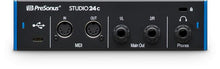 Load image into Gallery viewer, PreSonus Studio 24c 2x2, 192 kHz, USB Audio Interface with Studio One Artist and Ableton Live Lite DAW Recording Software
