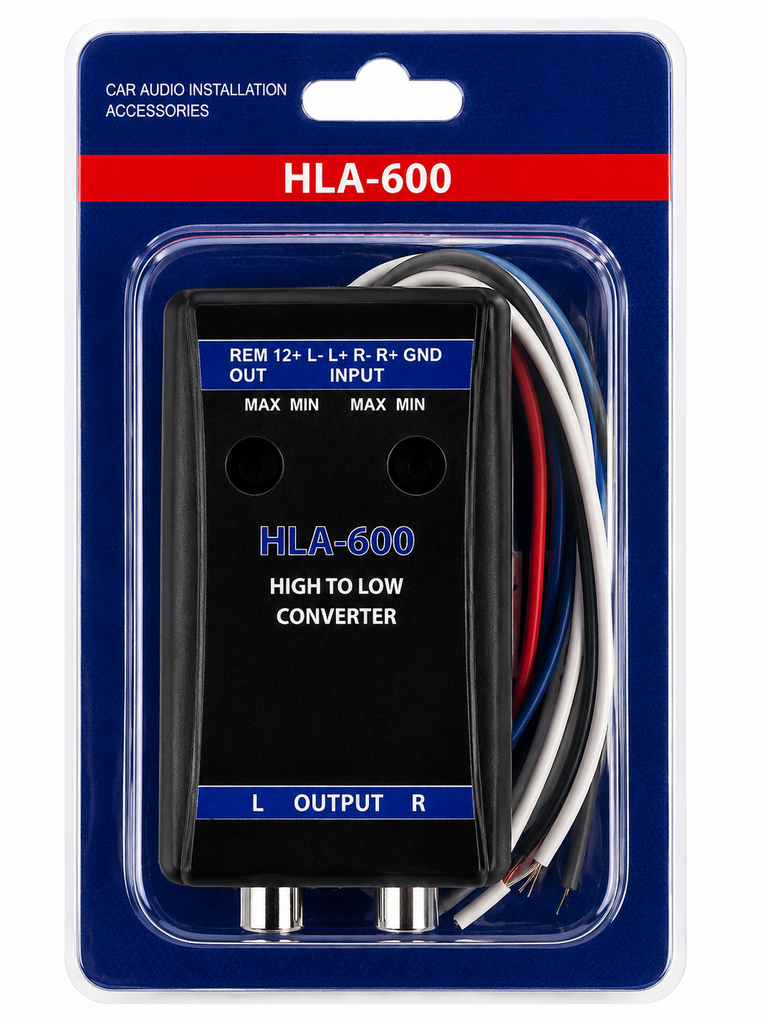 Absolute HLA600 2 Channel Line Output Converter High to Low Level RCA Adapter Amplifier Audio