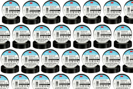 25 3M 1700 / 165 Temflex Insulated Vinyl Black Electrical Tape 3/4
