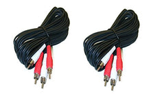 Load image into Gallery viewer, 2 Pack, 12 Feet 2 RCA Male to Male Audio Cable (2 White/2 Red Connectors)