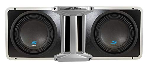 2 Alpine S2-SB10V Loaded 10" 600w S-W10D4 Subwoofers + Ported Sub Enclosure Box
