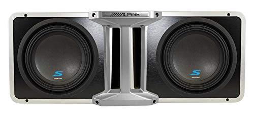 Alpine S-SB10V x 2 Loaded 10" 600w S-W10D4 Subwoofers + Ported Sub Enclosure Box