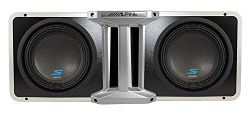 Pair Alpine S-SB10V Loaded 10" 600w S-W10D4 Subwoofers+Ported Sub Enclosure Box