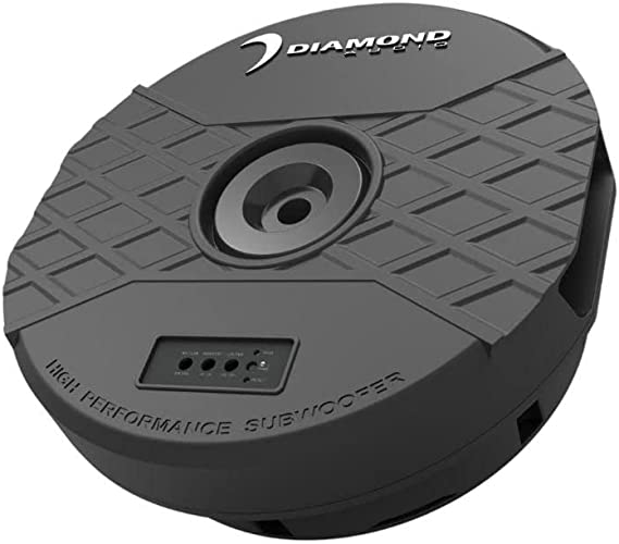 Diamond Audio DASTX12 11" 150W RMS Power Handling Amplified Shallow Spare Tire Active Subwoofer