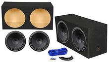 Load image into Gallery viewer, 2 Rockford Fosgate Punch P2D2-15 1600w 15" Subwoofers + Sealed Sub Box Enclosure