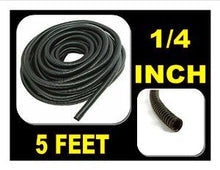 Load image into Gallery viewer, 5 FT 1/4" INCH Split Loom Tubing Wire Conduit Hose Cover Auto Home Marine
