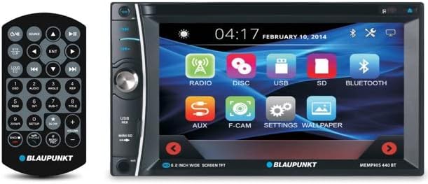 Blaupunkt Memphis 440BT 6.2" in-Dash Touch Screen DVD Receiver Bluetooth