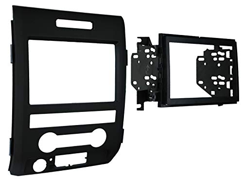 Car Stereo Installation Kit Compatible with Ford F150 2009 – 2012 In-Dash Mounting Kit, Antenna, and Harness for Double Din Radio Receivers