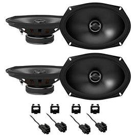 2 Metra 72-6512 Speaker Harness Connector for Chrysler Vehicles 90-07 Cherokee Bundle & ALPINE S-S69 260 Watt 6x9