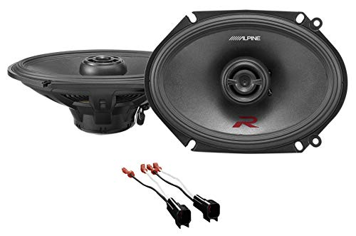 Front Alpine R 6x8" Factory Speaker Replacement Kit For 2000-2009 Mercury Sable