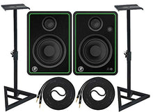 Load image into Gallery viewer, Mackie CR4-X Pair Multimedia Studio Monitors Adjustable Stable Stands 2 Cable Set