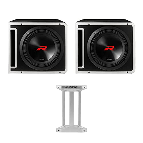 2 Alpine R2-SB10V 10" Sub Enclosures Box + KTX-H10 Linking