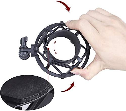 MR DJ SP00-B Universal Spider Microphone Shockmount for Vocal or Studio Condenser Microphones