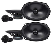 Load image into Gallery viewer, 2 Pairs ALPINE S-S69C 260w 6x9" Car Audio Component Speakers with Tweeters