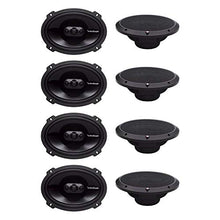 Load image into Gallery viewer, Rockford Fosgate P1694 6 x 9" 150 Watt 4 Way Car Coaxial Speakers Audio with Grilles, Pair (4 Pack)