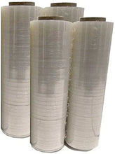 Load image into Gallery viewer, BM Paper 1 X 4 Plastic Shrink Stretch Wrap 445mm x 450m, 4RLS/CS 18" X80 Gauge Heavy Duty, Anti-Static, High Performance, Pre-Stretched, Puncture Resistant, Rust Prevention Shrink/Stretch Wrap