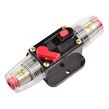 Load image into Gallery viewer, American Terminal Marine Grade Gold Inline 12 Volt 120 Amp Power Circuit Breaker Manual Reset Audio