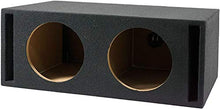 Load image into Gallery viewer, Absolute VEGD10 Dual 10-Inch Black Slot Ported Subwoofer Enclosure Empty Box