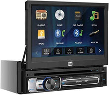 Load image into Gallery viewer, Dual XDVD600 7" Touchscreen LCD Single DIN Car Stereo Camera + Vinyl Butt Connectors