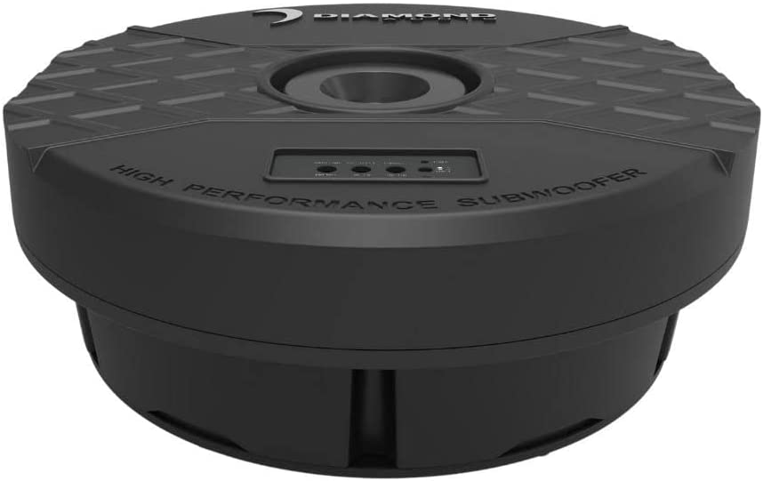 Diamond Audio DAST12 11" 150W RMS Power Handling Amplified Spare Tire Active Subwoofer
