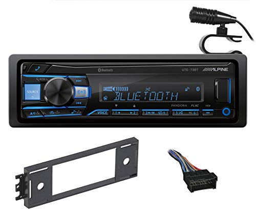 Alpine  UTE-83BT Bluetooth Stereo Receiver + 99-7308 & 70-7300 Fit 2002-05 Hyundai Accent