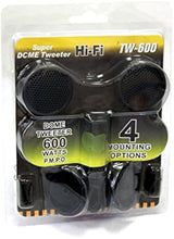 Load image into Gallery viewer, Absolute TW600 Mini Car Tweeter Kit 600 Watts of Power, High-Frequency Silk Dome Tweeters, 1.5" High Fidelity, Efficiency and Performance Audio System 4 ohm, Dual Mounting, Surface or Angle