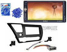 Load image into Gallery viewer, Absolute ABS95-7882B Bundle Fit Honda Civic 2013 2014 Double DIN Stereo Harness Radio Install Dash Kit Package