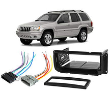 Load image into Gallery viewer, Absolute USA ABS99-6501-2 Fits Jeep Cherokee 1997-2001 Single DIN Stereo Harness Radio Install Dash Kit Package