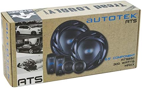 AUTOTEK ATS65C 600W Peak (300W RMS) 6.5" ATS Series 2-Way Component Speaker System