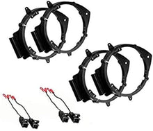 Load image into Gallery viewer, 2Pair GMSB356 6 1/2" &amp; 6 3/4" Speaker Adapter  Car Truck Front or Rear Door &amp; Harness Fit GM 06-16