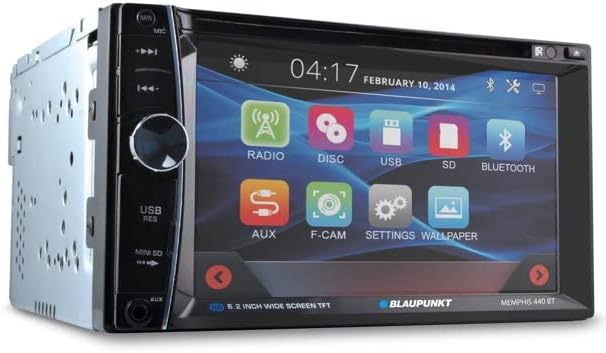 Blaupunkt Memphis 440BT 6.2" in-Dash Touch Screen DVD Receiver Bluetooth