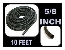 Load image into Gallery viewer, American Terminal 10 FT 5/8" INCH Split Loom Tubing Wire Conduit Hose Cover Auto Home Marine Black