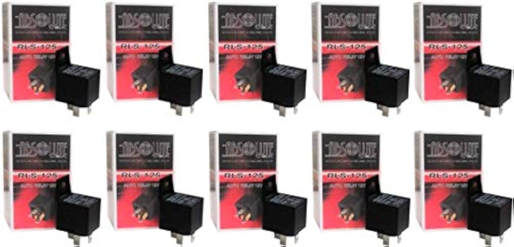 Absolute USA RLS125-20 SPDT 30/40A 12 VCD Automotive Relay 20 Pack