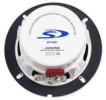 Load image into Gallery viewer, (4) Alpine SPS-M601 Pair 6.5" 2-Way Marine/Boat Coaxial Speakers
