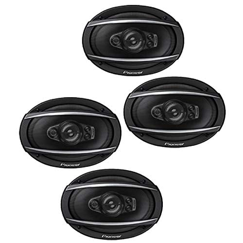 2 Pairs Pioneer TS-A6970F 600W Max, 100W RMS 6" x 9" A-Series 5-Way Coaxial Car Speakers