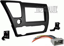 Load image into Gallery viewer, Absolute ABS95-7882B Bundle Fit Honda Civic 2013 2014 Double DIN Stereo Harness Radio Install Dash Kit Package